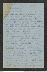 Nachlass Franz Steindachner, Brief von Gregor Bucchich an Franz Steindachner (09.08.1876), Inv.Nr. 62.02, Seite 1